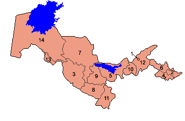 تقسیمات کشوری ازبکستان